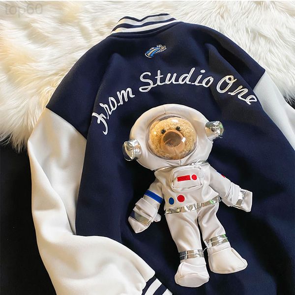 men's hoodies & sweatshirts designer spring and autumn american fashion brand baseball suit female couple ins trend detachable space be, Black
men's hoodies & sweatshirts designer spring and autumn american fashion brand baseball suit female couple ins trend detachable space be, Black
