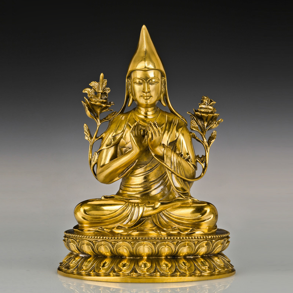 je tsongkhapa master statue sculpture golden brass tibetan buddha art home decor, Silver
je tsongkhapa master statue sculpture golden brass tibetan buddha art home decor, Silver