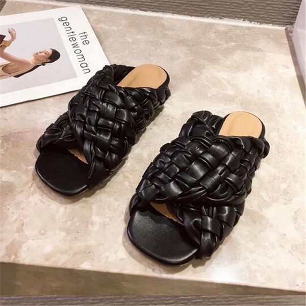 flat slides sandals woven women slippers square mules shoes ladies wedding high heels shoe dress shoes, Black
flat slides sandals woven women slippers square mules shoes ladies wedding high heels shoe dress shoes, Black