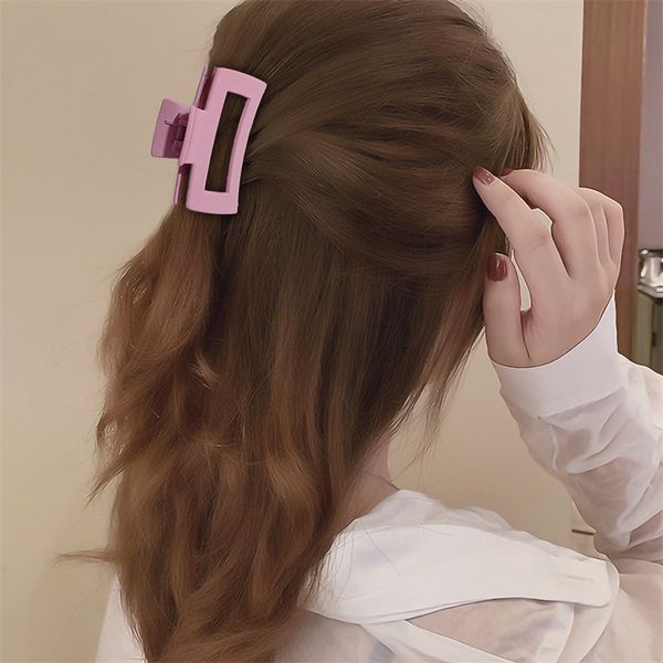 length 8 cm women plastic square hair clip clamp claw frosted hollow out pure color hair clips claws europe lady medium size head wear ponyt, Slivery;golden
length 8 cm women plastic square hair clip clamp claw frosted hollow out pure color hair clips claws europe lady medium size head wear ponyt, Slivery;golden