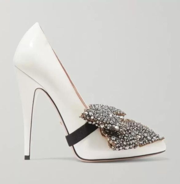 women sandals perfect brand-new ladies stiletto heels strass bow luxury design white patent-leather woman high heel pointed toe lady pumps p, Black
women sandals perfect brand-new ladies stiletto heels strass bow luxury design white patent-leather woman high heel pointed toe lady pumps p, Black