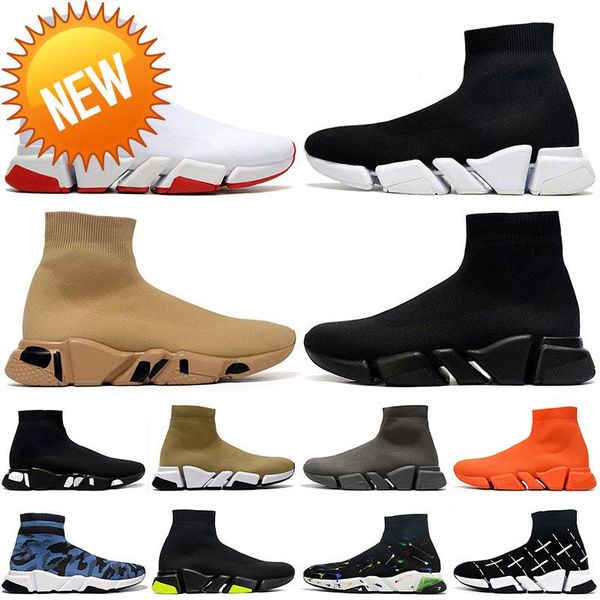 2 .0 sock shoes mens womens high original knited trainers speed 2 graffiti triple black all white sole designer womens boots winter paltform
2 .0 sock shoes mens womens high original knited trainers speed 2 graffiti triple black all white sole designer womens boots winter paltform