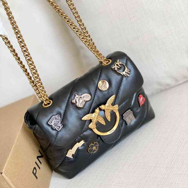 pinkoos designer bags swallow new spring and summer pillow drill buckle single shoulder slant chain bird women's yzl 8cuh