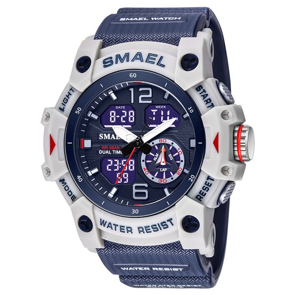 the treasure of the town store smel new men's watches student outdoor sports waterproof dual display electronic quartz watches wholesal, Slivery;brown
the treasure of the town store smel new men's watches student outdoor sports waterproof dual display electronic quartz watches wholesal, Slivery;brown