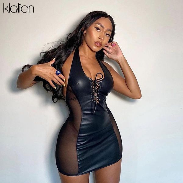 fashion low chest v neck bandage halter mini bodycon dress summer mesh pu leather patchwork party club dress, Black;gray
fashion low chest v neck bandage halter mini bodycon dress summer mesh pu leather patchwork party club dress, Black;gray