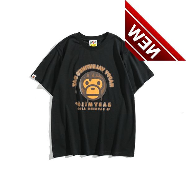 2021 summer new fashion brand bap valentine's day chocolate men's and women's short sleeve t-shirt, White;black
2021 summer new fashion brand bap valentine's day chocolate men's and women's short sleeve t-shirt, White;black
