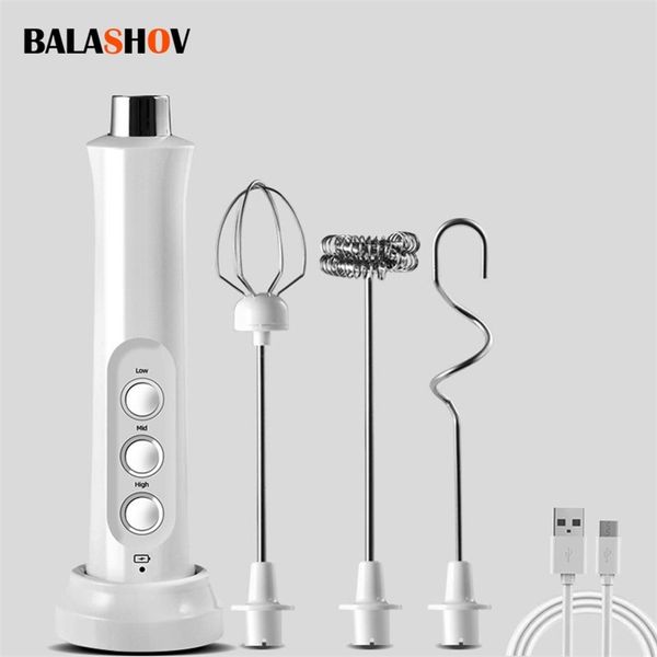 3 in 1 portable rechargeable electric milk frother foam maker handheld foamer high speeds drink mixer coffee frothing wand 220707
3 in 1 portable rechargeable electric milk frother foam maker handheld foamer high speeds drink mixer coffee frothing wand 220707