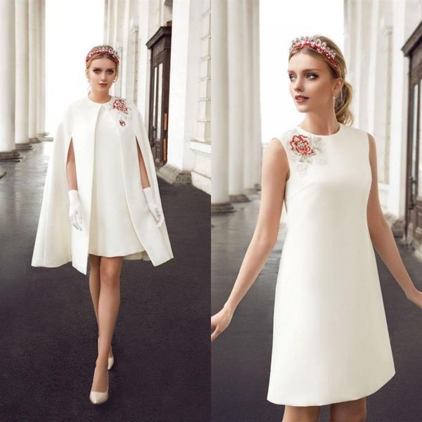 short cocktail dresses satin with cape 2020 women knee length beaded sheath formal party short evening gowns robes de soirée213m, Black
short cocktail dresses satin with cape 2020 women knee length beaded sheath formal party short evening gowns robes de soirée213m, Black
