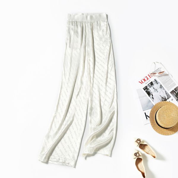 women's pants & capris summer women's loose thin letter jacquard straight tube satin wide leg pants elastic waist micro horn 1yo4, Black;white
women's pants & capris summer women's loose thin letter jacquard straight tube satin wide leg pants elastic waist micro horn 1yo4, Black;white
