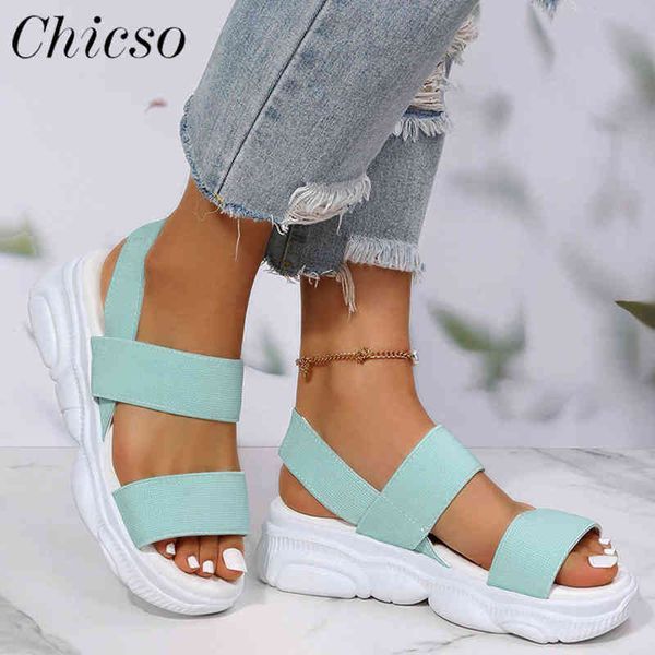 women's casual sandals 2022 summer new open toe ladies elastic band shoes 35-40 large-sized comfy home beach sandals y220531, Black
women's casual sandals 2022 summer new open toe ladies elastic band shoes 35-40 large-sized comfy home beach sandals y220531, Black