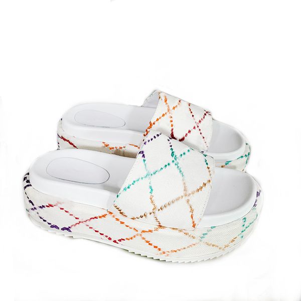 designer slippers embroidered platform sandals fashion summer canvas women slides platforms slider beach flip flops with dust bag, Black
designer slippers embroidered platform sandals fashion summer canvas women slides platforms slider beach flip flops with dust bag, Black