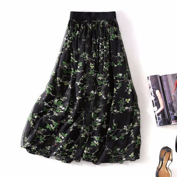 skirts spring and summer boutique women's elastic waist silk printed skirt 6xet, Black
skirts spring and summer boutique women's elastic waist silk printed skirt 6xet, Black