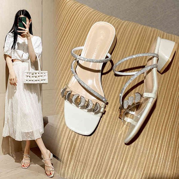 slippers fashion leather women's sandals half trailer square head open toe thick heel middle soft sole comfortable beach b47n, Black
slippers fashion leather women's sandals half trailer square head open toe thick heel middle soft sole comfortable beach b47n, Black