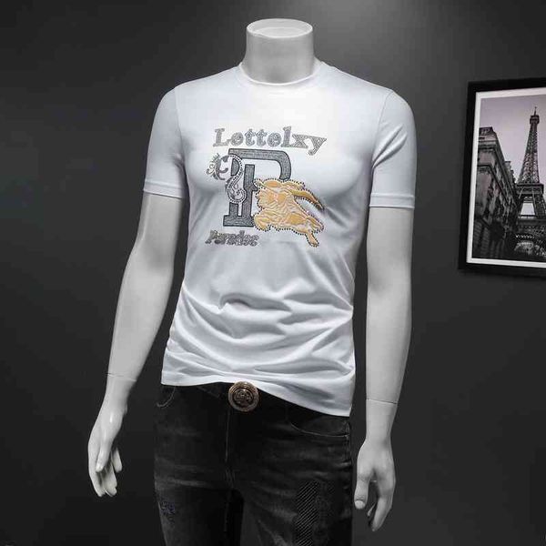 men's clothing brand round neck heavy procs double mercerized cotton 2022 summer new european men's short sleeve t-shirt, White;black
men's clothing brand round neck heavy procs double mercerized cotton 2022 summer new european men's short sleeve t-shirt, White;black