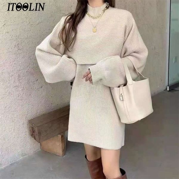 itoolin two-piece dress sets winter outfit women knitted set fleece tracksuits autumn sweater and tank japan 220323, White
itoolin two-piece dress sets winter outfit women knitted set fleece tracksuits autumn sweater and tank japan 220323, White