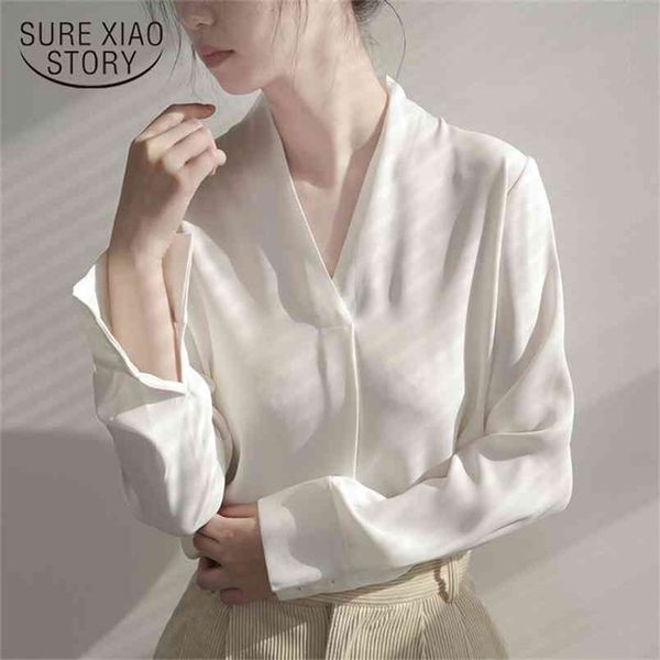 office lady chiffon shirts women spring autumn white blouse long sleeve v neck vintage female clothing 12609 210421
office lady chiffon shirts women spring autumn white blouse long sleeve v neck vintage female clothing 12609 210421