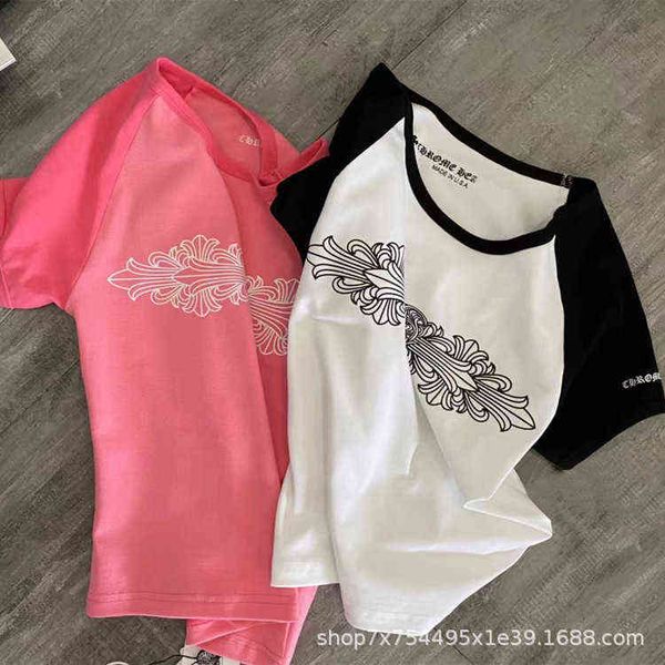 factory online export designer brand short sleeves fashion women's 2022 new ch cross sleeve t-shirt summer small top, White
factory online export designer brand short sleeves fashion women's 2022 new ch cross sleeve t-shirt summer small top, White