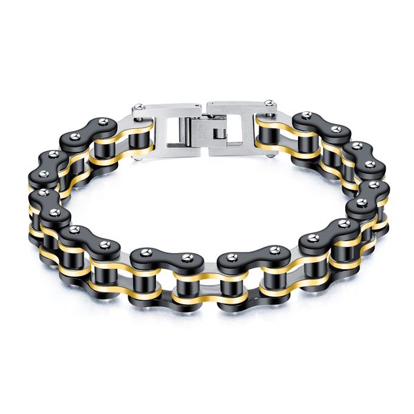 titanium steel chain bracelet style retro bicycle stainless steel personality all-match men's wholesale, Black
titanium steel chain bracelet style retro bicycle stainless steel personality all-match men's wholesale, Black