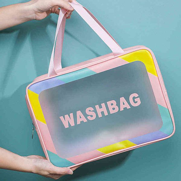 korean colorful makeup bag pu portable beach bag travel fitness simple large capacity washing bag 220531
korean colorful makeup bag pu portable beach bag travel fitness simple large capacity washing bag 220531