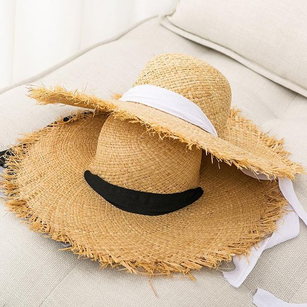 wide brim hats women summer straw hat women's retro shade woven sun protection vacation beach hatwide, Blue;gray
wide brim hats women summer straw hat women's retro shade woven sun protection vacation beach hatwide, Blue;gray