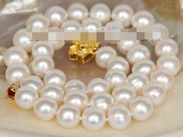 luster 17" 10-11mm natural round white pearls necklace gold plated clasp j9838, Silver
luster 17" 10-11mm natural round white pearls necklace gold plated clasp j9838, Silver