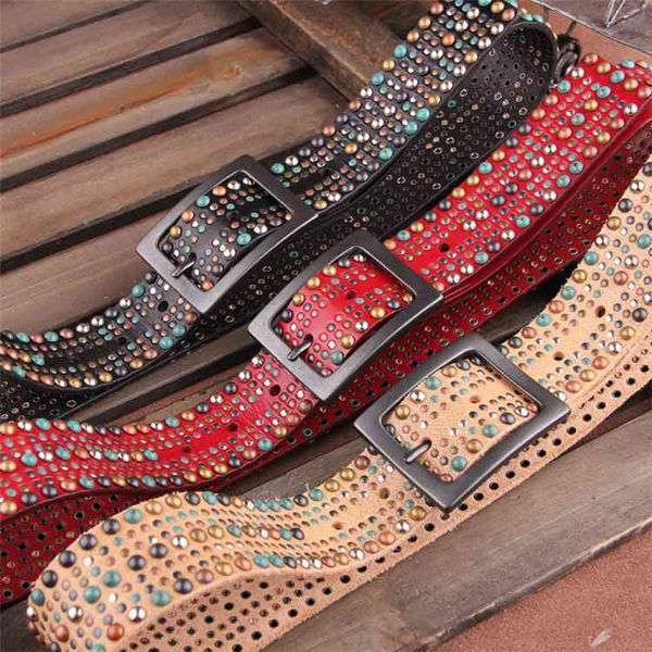 h-j61 new genuine leather punk rock studded cowhide leather belt for man woman, Black;brown
h-j61 new genuine leather punk rock studded cowhide leather belt for man woman, Black;brown