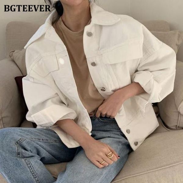 casual loose turn-down collar women jeans jackets 2021 autumn stylish single-breasted pockets female denim coats, Tan;black
casual loose turn-down collar women jeans jackets 2021 autumn stylish single-breasted pockets female denim coats, Tan;black