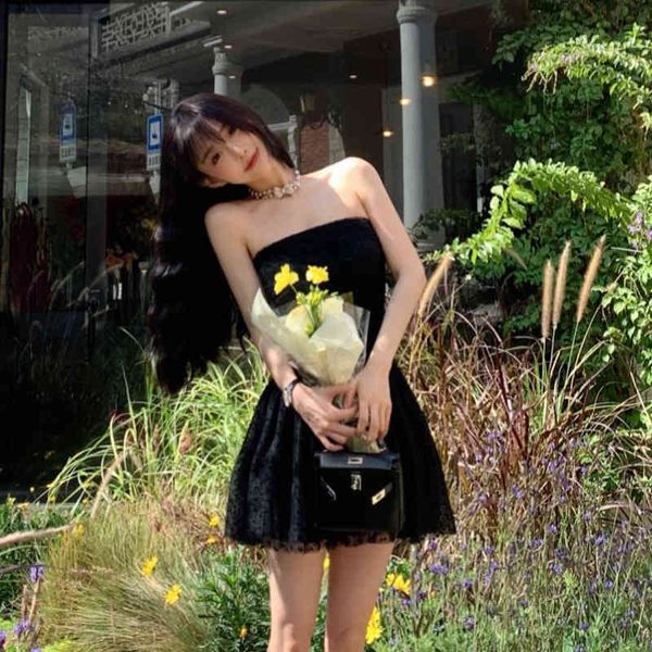 casual dresses way temperament commuting sweet net red same style small black skirt strapless suspender dress women's summer harvest wa, Black;gray
casual dresses way temperament commuting sweet net red same style small black skirt strapless suspender dress women's summer harvest wa, Black;gray