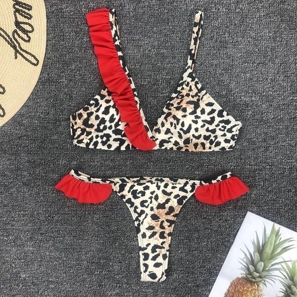 high waist bikinis mujer red leopard thong brazilian bikini push up swimwear bathing suit women swimsuit monokini y200319, White;black
high waist bikinis mujer red leopard thong brazilian bikini push up swimwear bathing suit women swimsuit monokini y200319, White;black