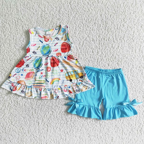 back to school kids sibling clothing sets cute baby girl clothes sleeveless ruffle shorts outfits boutique toddler girls dress boys outfits, White
back to school kids sibling clothing sets cute baby girl clothes sleeveless ruffle shorts outfits boutique toddler girls dress boys outfits, White