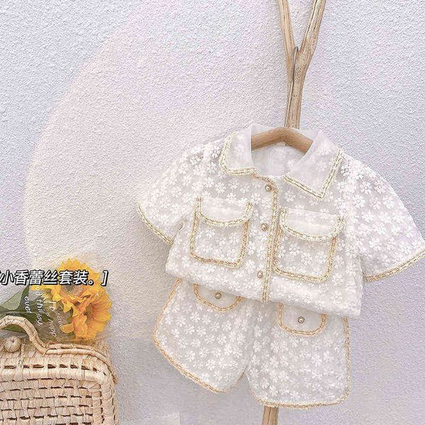 children's little fragrance suit, little girl lace + lace shorts suit boutique kids clothing girls outfits baby clothes aa220316, White
children's little fragrance suit, little girl lace + lace shorts suit boutique kids clothing girls outfits baby clothes aa220316, White