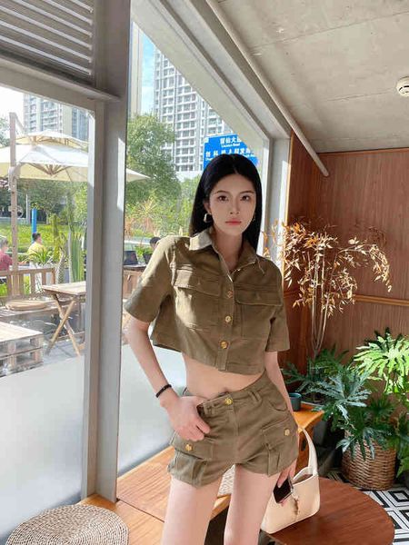 two piece dress military green fashion suit 2022 summer short coat high waist shorts two piece set women ijag, White
two piece dress military green fashion suit 2022 summer short coat high waist shorts two piece set women ijag, White