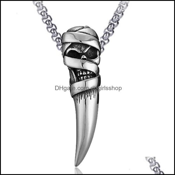 chains necklaces pendants jewelry 316l stainless steel mens necklace wolf tooth chain hip hop trend dragon pendant punk neck dh0im, Silver
chains necklaces pendants jewelry 316l stainless steel mens necklace wolf tooth chain hip hop trend dragon pendant punk neck dh0im, Silver