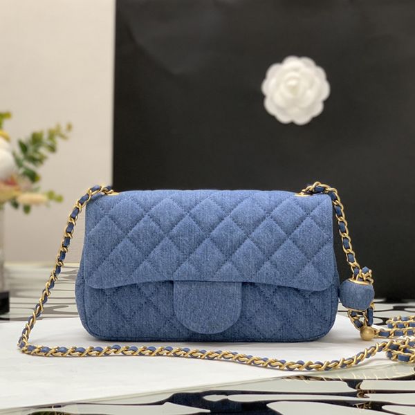 10a mirror quality classic denim diamond lattice mini flap bag designer women shoulder bags 20cm luxuries designers chains cross body bags
10a mirror quality classic denim diamond lattice mini flap bag designer women shoulder bags 20cm luxuries designers chains cross body bags