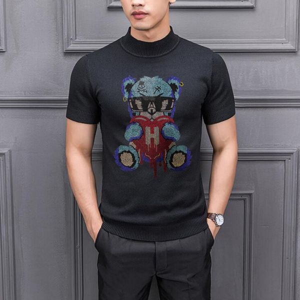 brand new men short sweater mens rhinestone popular casual cotton, White;black
brand new men short sweater mens rhinestone popular casual cotton, White;black