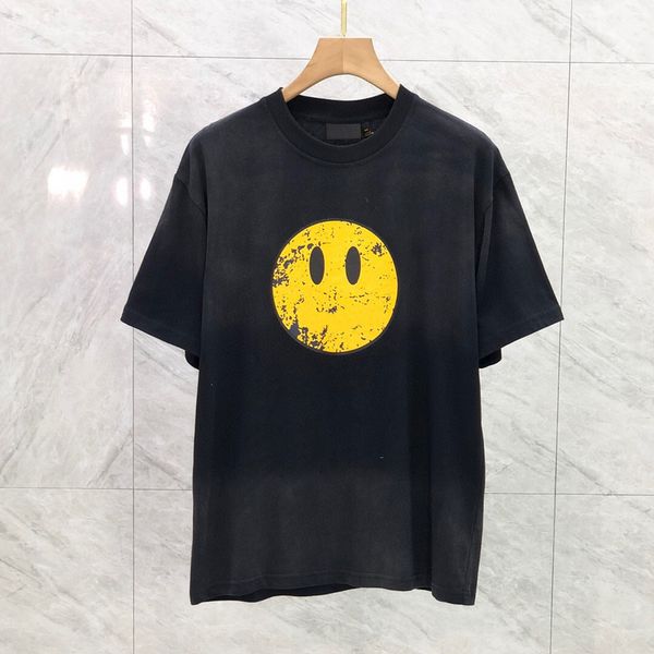 22ss europe usa spring summer smile face vintage print tee skateboard men t shirt women high street fashion tshirt, Black;brown
22ss europe usa spring summer smile face vintage print tee skateboard men t shirt women high street fashion tshirt, Black;brown