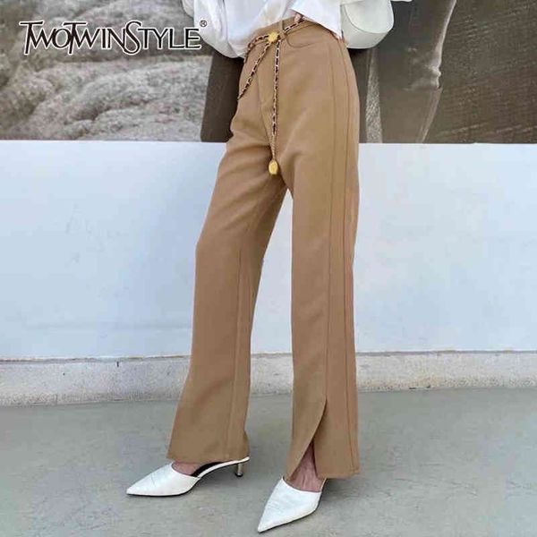 casual patchwork chain pants for women high waist solid bottom split loose trouser female fashion clothing 210423, Black;white
casual patchwork chain pants for women high waist solid bottom split loose trouser female fashion clothing 210423, Black;white