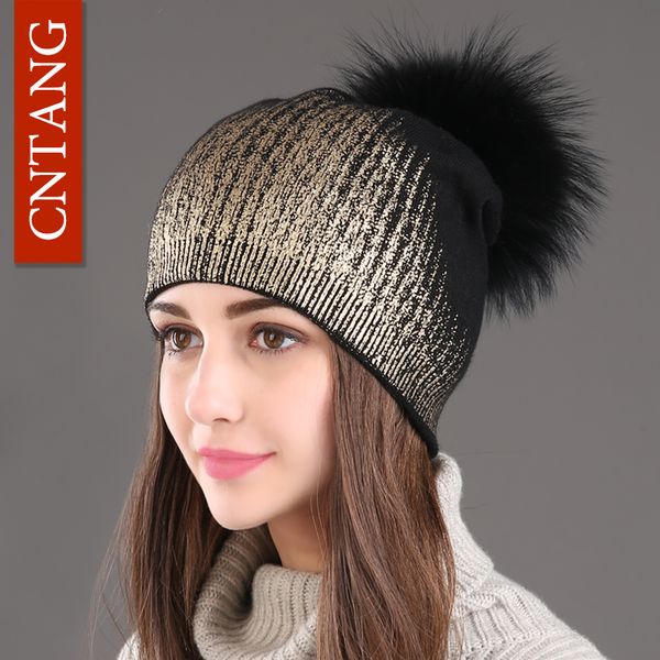 winter beanies ladies knitted wool warm hats fashion pom real raccoon fur caps skullies hat for women print cap 220817, Blue;gray
winter beanies ladies knitted wool warm hats fashion pom real raccoon fur caps skullies hat for women print cap 220817, Blue;gray
