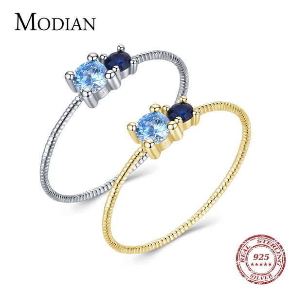 modian 100 925 sterling silver charm crystal twist finger ring for women grils party fashion stackable fine jewelry 220716, Slivery;golden
modian 100 925 sterling silver charm crystal twist finger ring for women grils party fashion stackable fine jewelry 220716, Slivery;golden