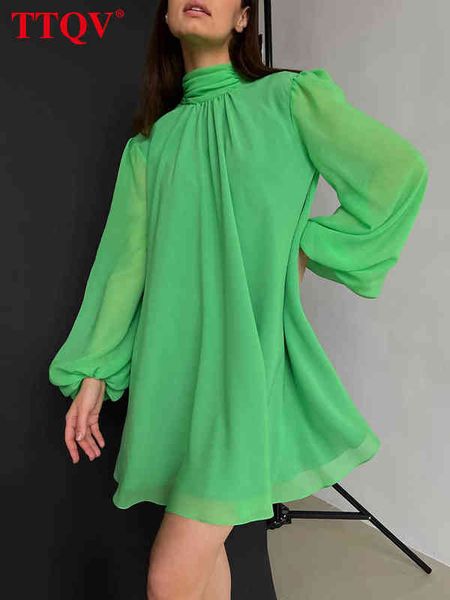 ttqv elegant green women's autumn dress 2022 casual loose turtleneck long puff sleeve mini dresses backless female dress t220804, Black;gray
ttqv elegant green women's autumn dress 2022 casual loose turtleneck long puff sleeve mini dresses backless female dress t220804, Black;gray