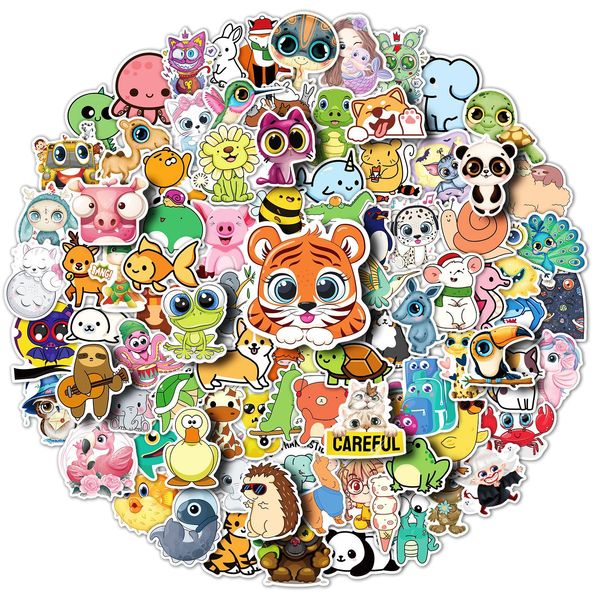 pack of 100pcs wholesale cute animal stickers no-duplicate for luggage skateboard notebook helmet water bottle phone car decals
pack of 100pcs wholesale cute animal stickers no-duplicate for luggage skateboard notebook helmet water bottle phone car decals