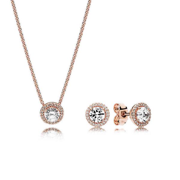 new 100% 925 sterling silver rose gold classic elegance earring and necklace set original clear cz fit charms diy jewelry gift aa220315
new 100% 925 sterling silver rose gold classic elegance earring and necklace set original clear cz fit charms diy jewelry gift aa220315