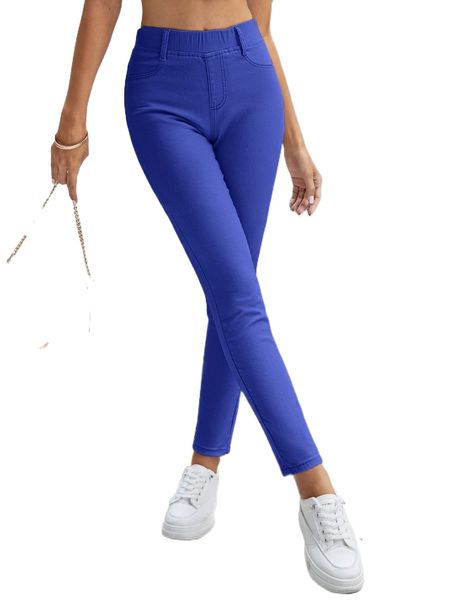 high waist skinny jeggings a1s4#, Blue
high waist skinny jeggings a1s4#, Blue