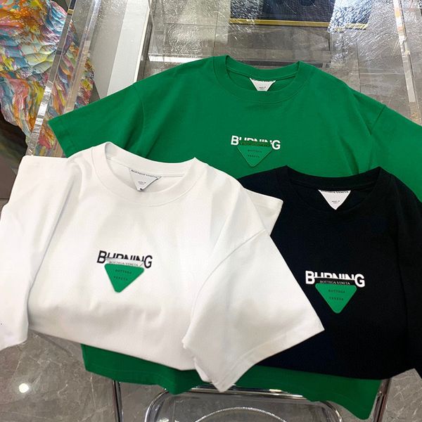 women's t-shirt designer correct version of tide brand bv green triangle letter printed short sleeve t-shirt women's loose minorit, White
women's t-shirt designer correct version of tide brand bv green triangle letter printed short sleeve t-shirt women's loose minorit, White
