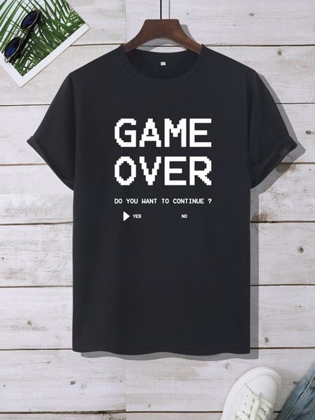 men geo & slogan graphic tee m8no#, White;black
men geo & slogan graphic tee m8no#, White;black