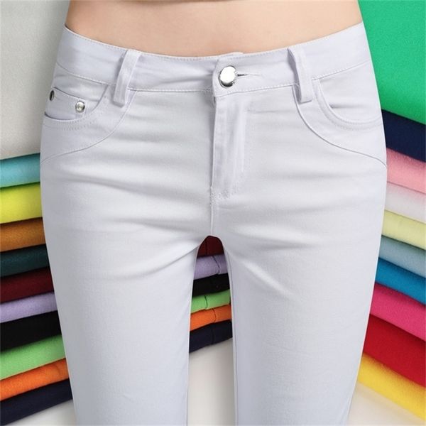 21 colors candy plus size ladies strentch denim pants capris women high waist skinny pencil suit pants female trousers leggings 210412, Black;white
21 colors candy plus size ladies strentch denim pants capris women high waist skinny pencil suit pants female trousers leggings 210412, Black;white