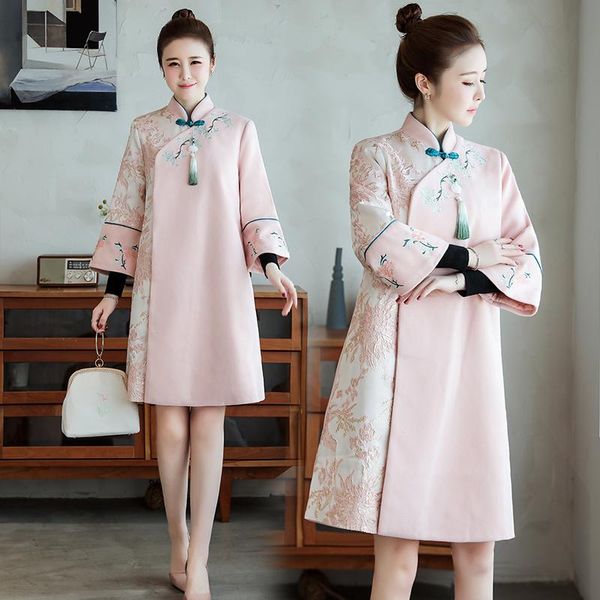 ethnic clothing embroidery qipao women style vintage plus size chinese dress modern improve female cheongsam tang suit thicken 5xl hanfu, Red
ethnic clothing embroidery qipao women style vintage plus size chinese dress modern improve female cheongsam tang suit thicken 5xl hanfu, Red