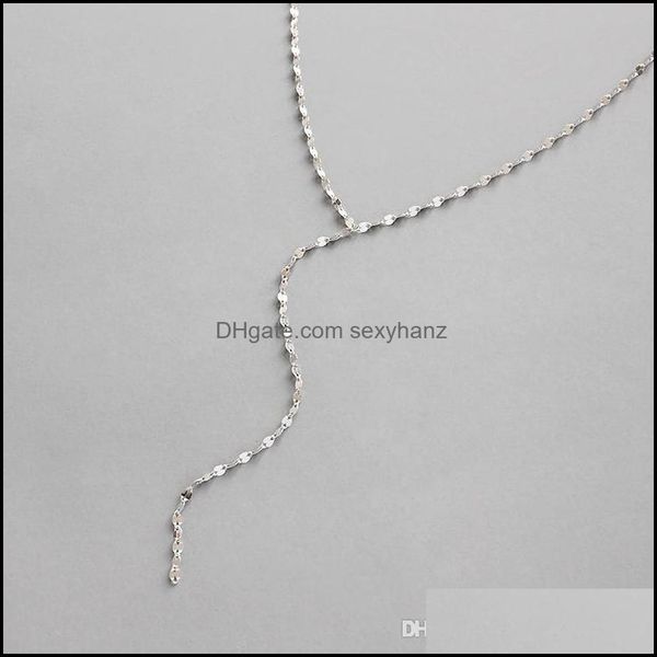 chokers necklaces pendants jewelry 100% real 925 sterling sier tile chain necklace for women korean simple long fine new ymn081 drop deliv, Golden;silver
chokers necklaces pendants jewelry 100% real 925 sterling sier tile chain necklace for women korean simple long fine new ymn081 drop deliv, Golden;silver