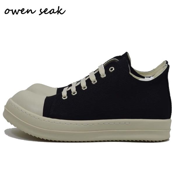 owen seak men casual canvas shoes luxury trainers lace up sneakers women loafers spring autumn flats black shoes big size 220815
owen seak men casual canvas shoes luxury trainers lace up sneakers women loafers spring autumn flats black shoes big size 220815