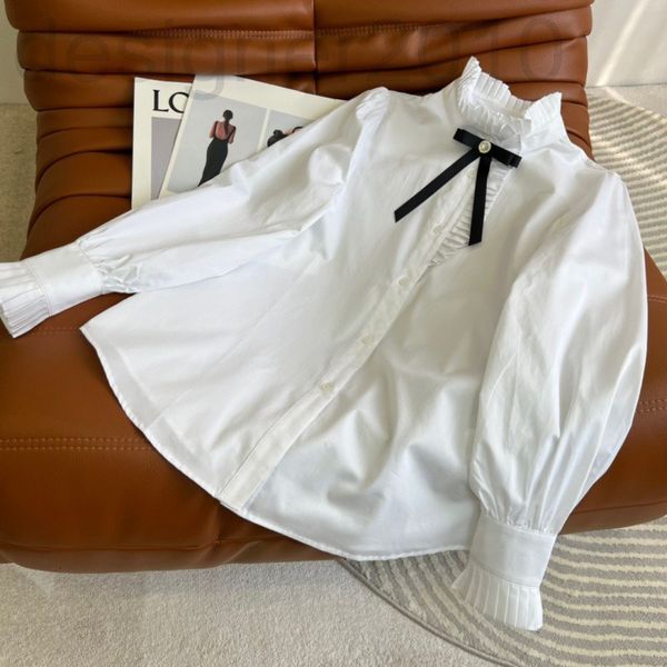 women's polos designer 2022 early spring new detachable bow decorative shirt women's pleated lace splicing collar and cuff ernw, White
women's polos designer 2022 early spring new detachable bow decorative shirt women's pleated lace splicing collar and cuff ernw, White